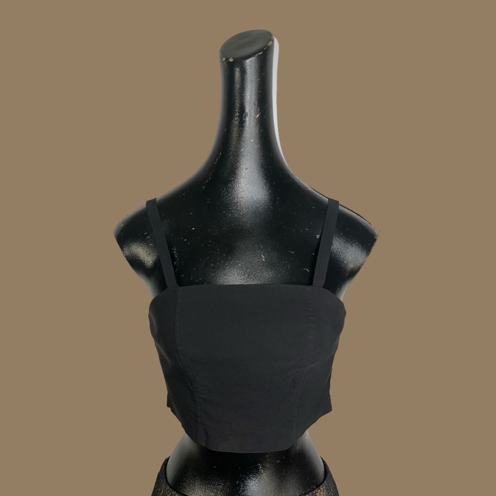 Vintage Studio F Collection black crop top - Picture 8 of 10